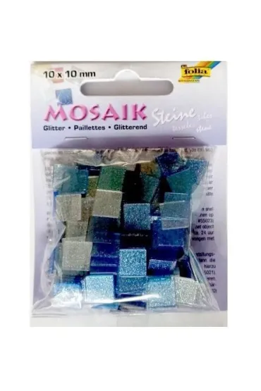 Galeria Hobby Kamyczki brokatowe niebieski 10x10mm