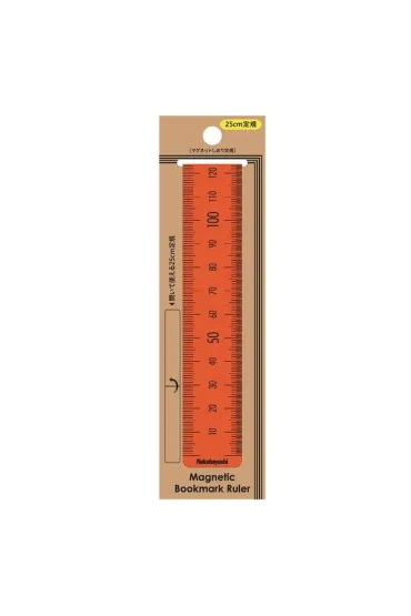 Nakabayashi Zak�adka magnetyczna do ksi��ek 25cm pomara�czowy