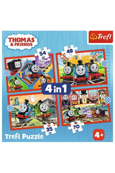 Puzzle 4w1 - Odjazdowy Tomek (12+15+20+24 el.) Trefl