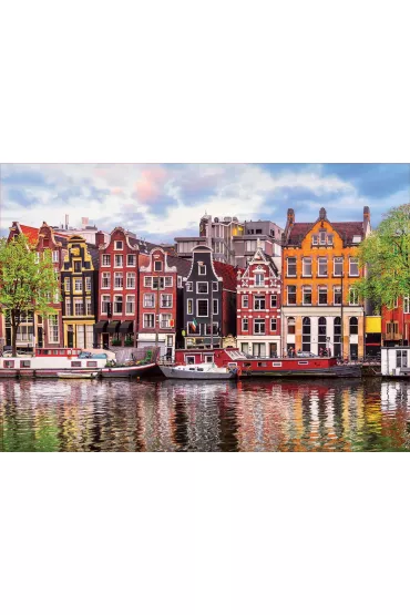 Puzzle 1000 el. Ta�cz�ce domy, Amsterdam Educa