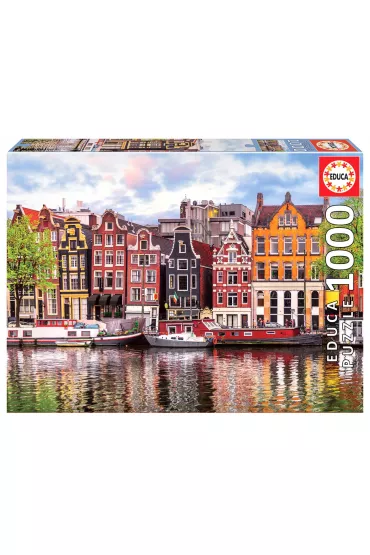 Puzzle 1000 el. Ta�cz�ce domy, Amsterdam Educa
