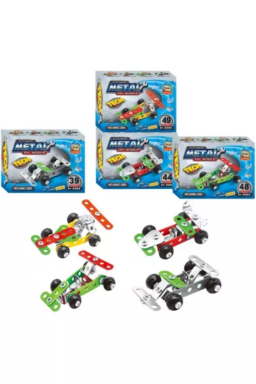 Klocki metalowe do skrcania auto MIX