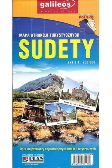 Sudety MApa atrakcji turystycznych 1:200 000 bpz