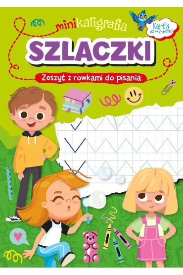 Minikaligrafia. Szlaczki. Zeszyt z rowkami do pisania