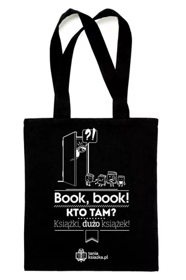 TanioKsikowa torba czarna - Book, book! Kto tam? Ksiki, duo ksiek...
