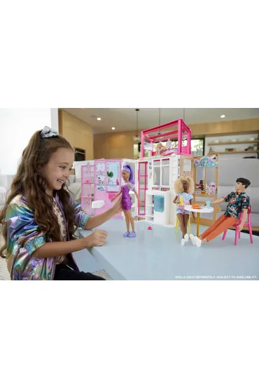 Barbie Kompaktowy domek dla lalek HCD47 Mattel