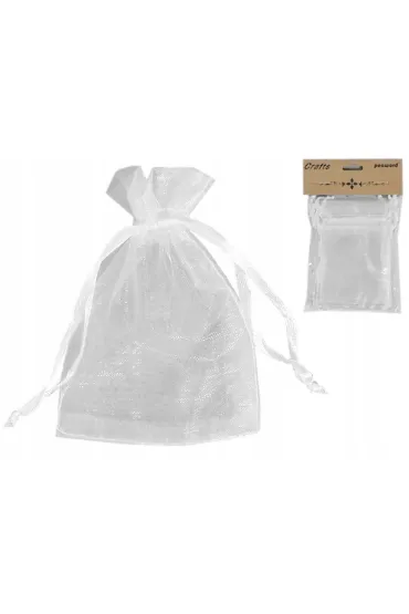 Penword Woreczki organzowe bia�e 7x10 cm 10 szt.
