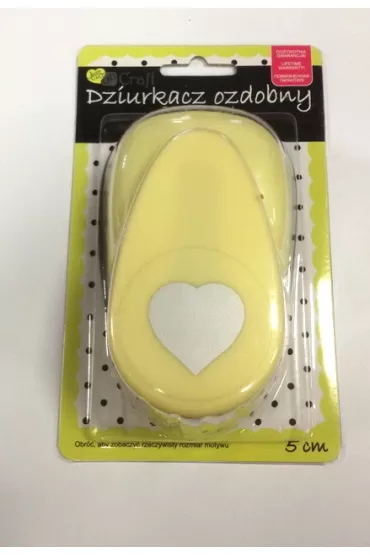 Dalprint Dziurkacz ozdobny serce 5cm