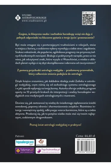 Astrologia wedyjska dla pocz�tkuj�cych. 10 krok�w do interpretacji horoskopu - Neela Groninger