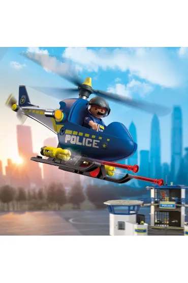Playmobil City Action Policyjny helikopter z�radarem 72080