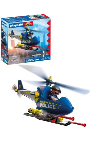 Playmobil City Action Policyjny helikopter z�radarem 72080