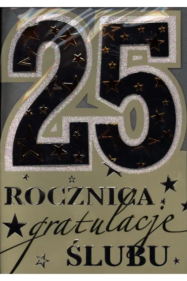 Kukartka Karnet 25 rocznica �lubu QDK-054