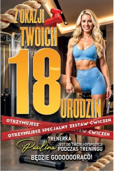 Yeku Karnet Urodziny 18 2K Trenerka Paulina