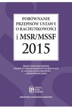 eBook Porwnanie przepisw ustawy o rachunkowoci i MSR/MSSF 2015 pdf mobi epub