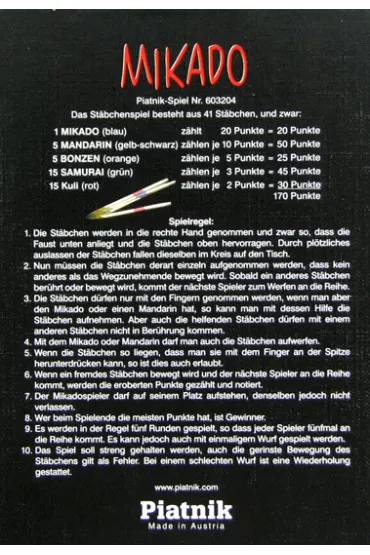 Bierki drewniane Piatnik w kartoniku