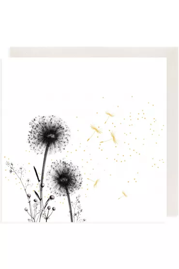 Clear Creations Karnet Z�ocony CL3807_BL Dmuchawce