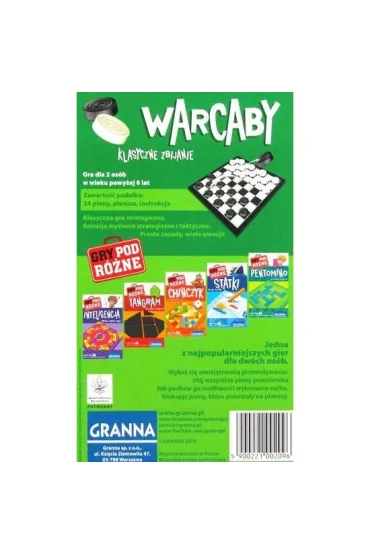 Warcaby. Wersja podrna