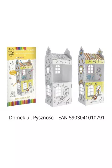 Kolorowanka-Sk�adanka 3D MINI - Domek Pyszno�ci 9