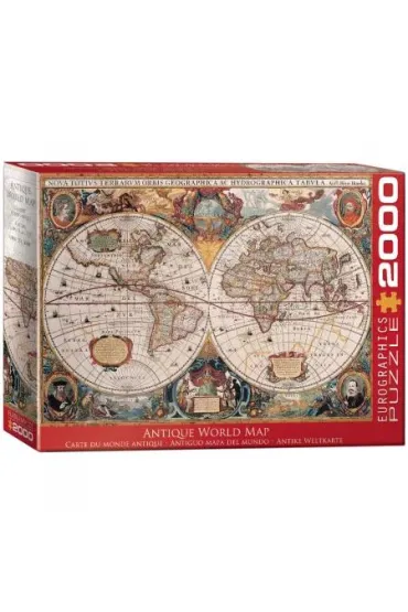 Puzzle 2000 el. Antyczna mapa �wiata Eurographics