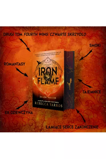 Iron Flame. elazny pomie. Empireum. Tom 2 (barwione brzegi) - Rebecca Yarros