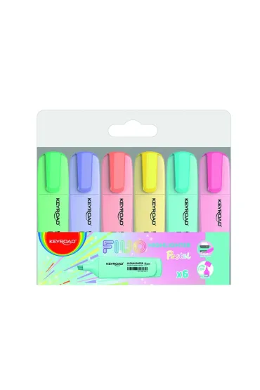 Keyroad Zakre�lacze pastelowe 6 szt.