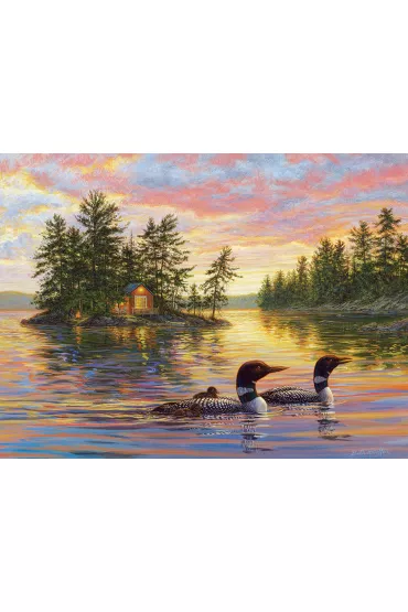 Puzzle 275 el. XL Spokojny wiecz�r Cobble Hill - Beth Hoselton