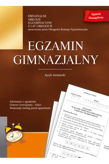 Egzamin gimnazjalny - j�zyk niemiecki - oryginalne arkusze z lat ubieg�ych - Okr�gowa Komisja Egzaminacyjna