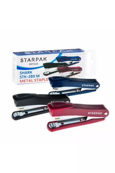 Starpak Zszywacz metalowy 465145 czarny 12 kartek