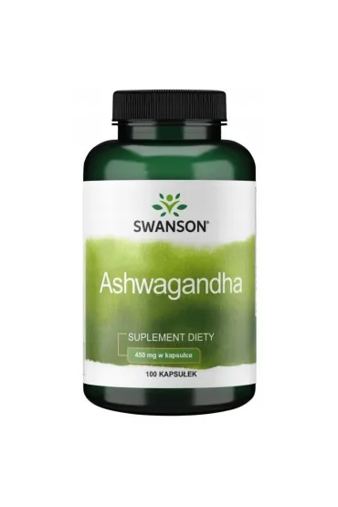 Swanson Ashwagandha 450mg - suplement diety 100 kaps.