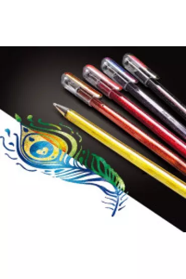Pentel D�ugopis �elowy Dual Metallic 4 szt.