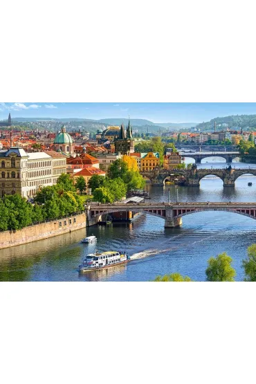 Puzzle 500 el. Widok most�w w Pradze Castorland