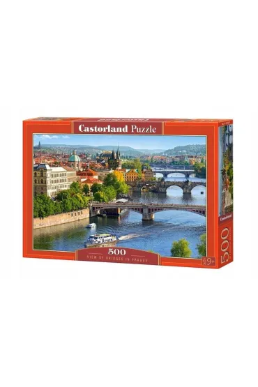 Puzzle 500 el. Widok most�w w Pradze Castorland