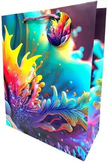 Fresh Torebka ozdobna matowa li�cie GB23129 18x23x10cm