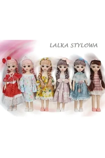 Lalka stylowa zginane r�ce i nogi 29cm MIX Merkpol