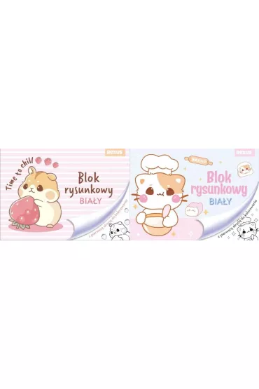 Beniamin Blok rysunkowy A4/20K bia�y No name - dziewcz mix