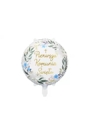 PartyDeco Balon foliowy Pierwsza Komunia �wi�ta 45 cm