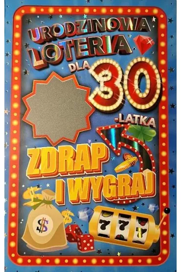 Yeku Karnet Urodziny 30 m�skie