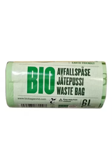 BioBag Worki na �mieci biodegradowalne Super 6L 30 szt.