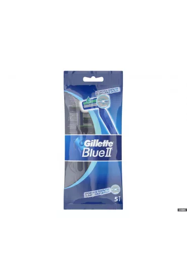 Gillette Blue II Chromium jednorazowe maszynki do golenia dla m�czyzn 5 szt.