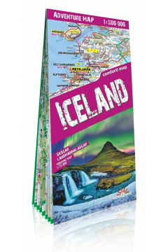 Islandia (Iceland) laminowana mapa samochodowo - turystyczna