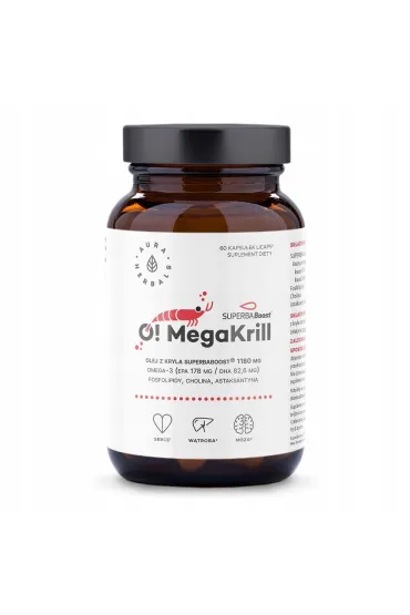 Aura Herbals O! MegaKrill 1180 mg Suplement diety 60 kaps.