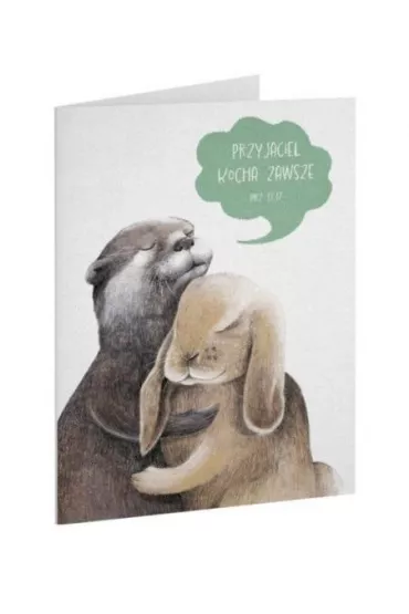 Kartka przyja�� Przyjaciel kocha zawsze