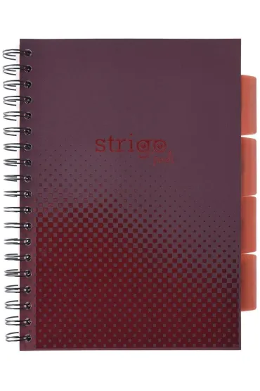 Strigo Ko�ozeszyt Pads B5 Basic bordowy kratka 100 kartek
