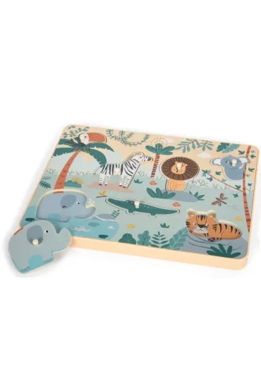 Puzzle z odg�osami zwierz�t Safari small foot