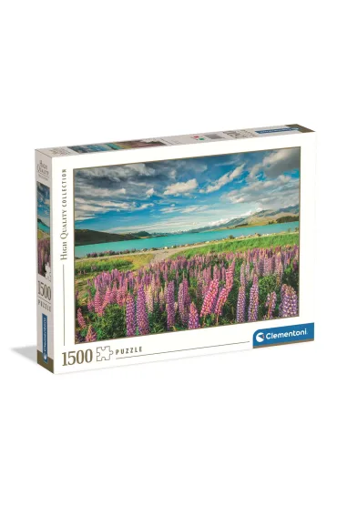 Puzzle 1500 el. HQ Lupins At Lake Tekapo Clementoni