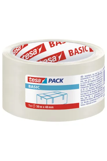Tesa Ta�ma pakowa Basic transparentna 50m x 48mm
