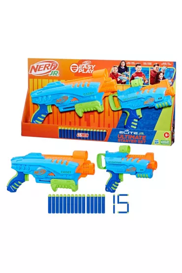 Elite JR Ultimate Starter Set, pistolety i wyrzutnie Hasbro