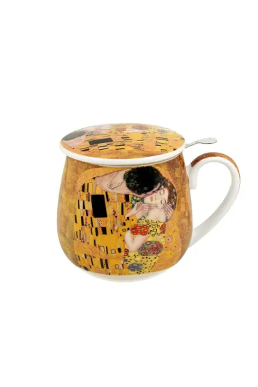 Duo Sp. z o.o. Kubek z zaparzaczem Klimt The Kiss 430 ml