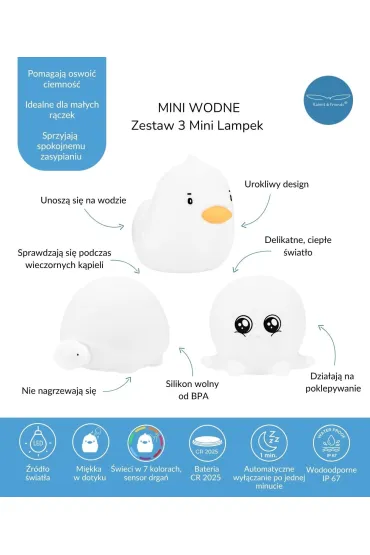 Rabbit&Friends Zestaw lampek mini wodne