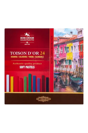 Koh-I-Noor Pastele suche w sztyfcie, 24 kolory (8584)